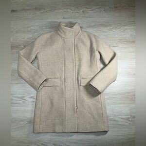J.Crew women's wool Italian Stadium-Cloth Wool Cocoon Coat size 0
